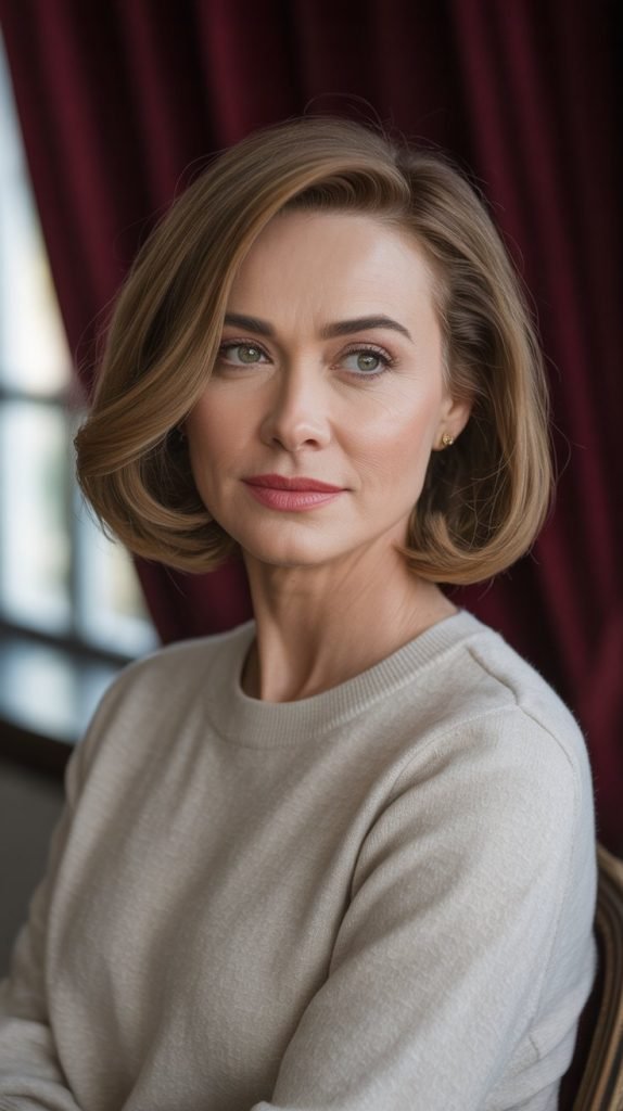 Chin-Length Bob with Face-Framing Layers