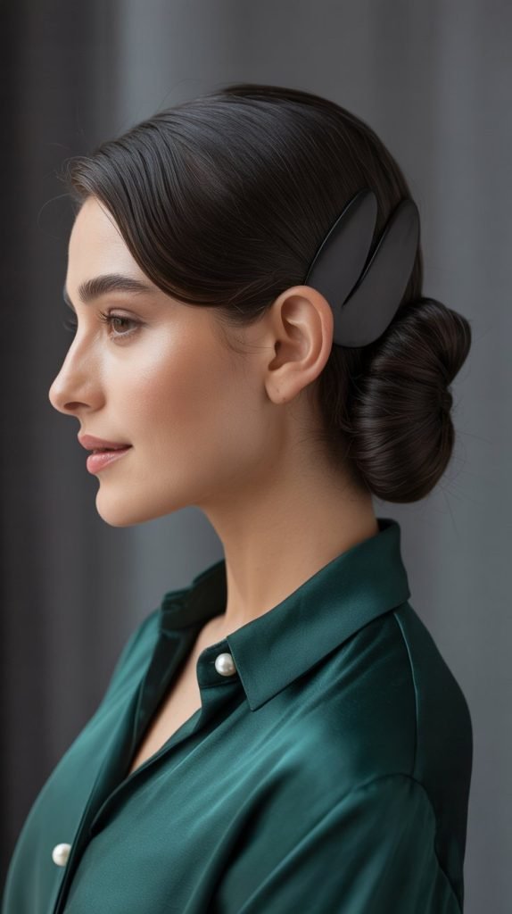  Side-Swept Low Chignon
