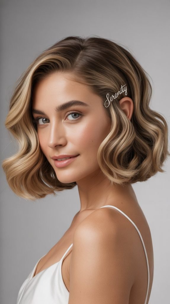  Wavy Graduated Bob with Side-Swept Layers