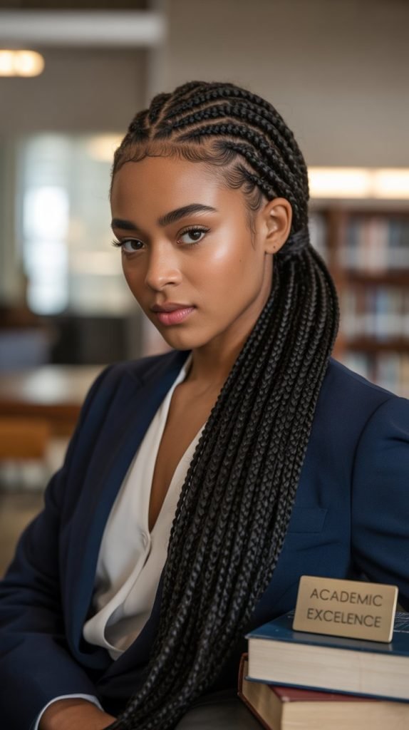 Side-Swept Low Ponytail