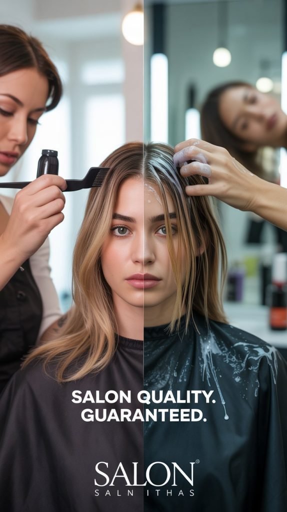 Professional vs. DIY Caramel Highlights