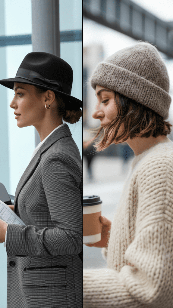 Professional vs Casual Hat Styling