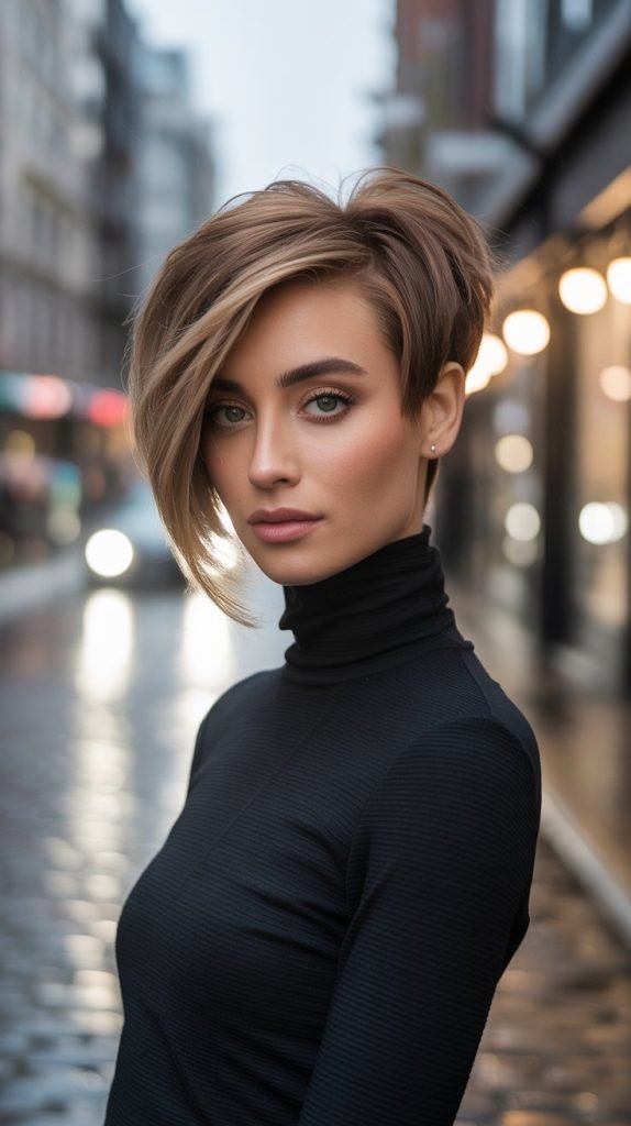Asymmetrical Stacked Inverted Bob