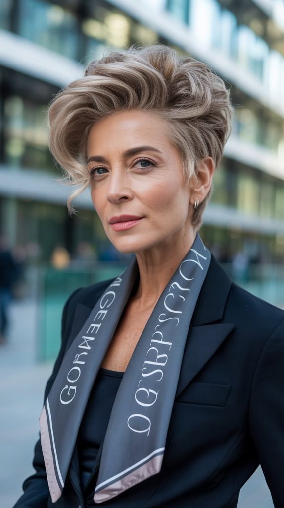 Curved Pixie with Volume