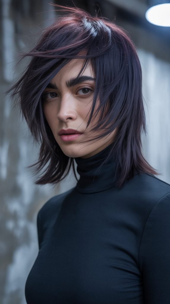 Medium Shattered Layers for Thick Hair