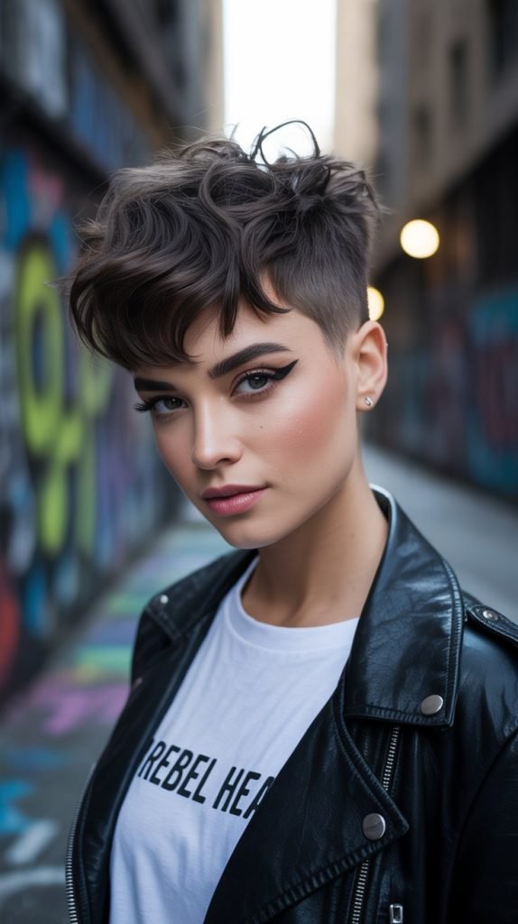 Wavy Pixie with Choppy Ends