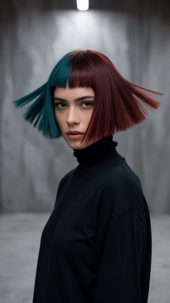 Disconnected Bob with Contrast