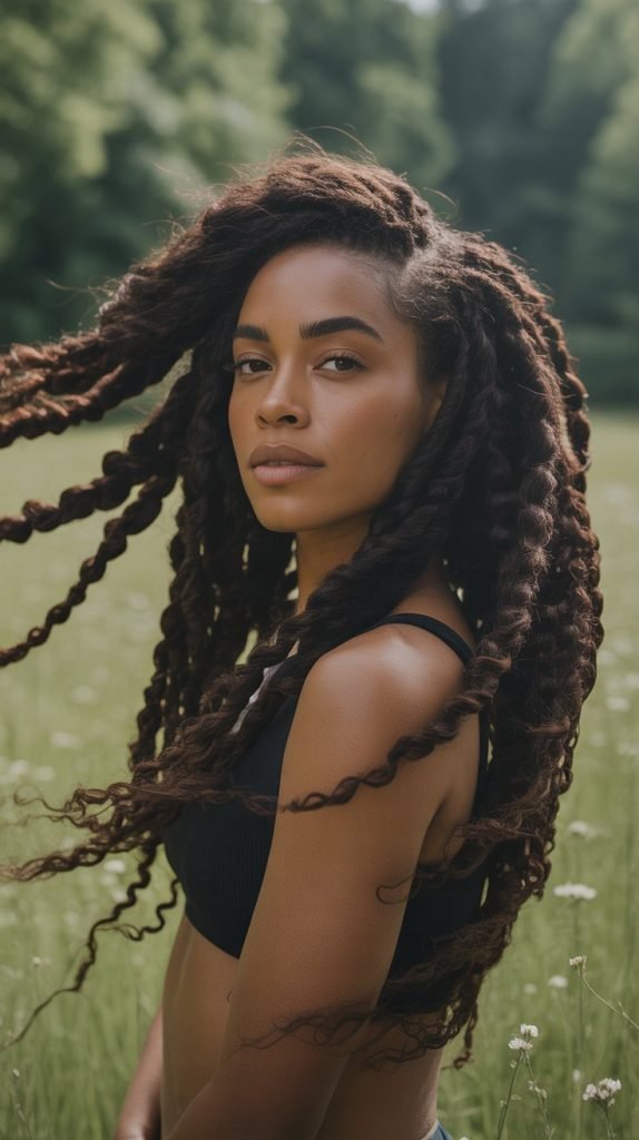 Voluminous Braid-Out Styles