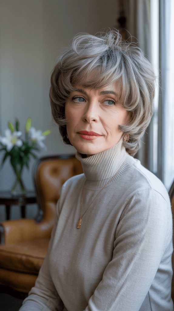 Textured Shag with Wispy Bangs