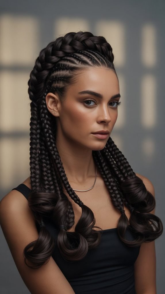 Side Part with Graduated Lengths