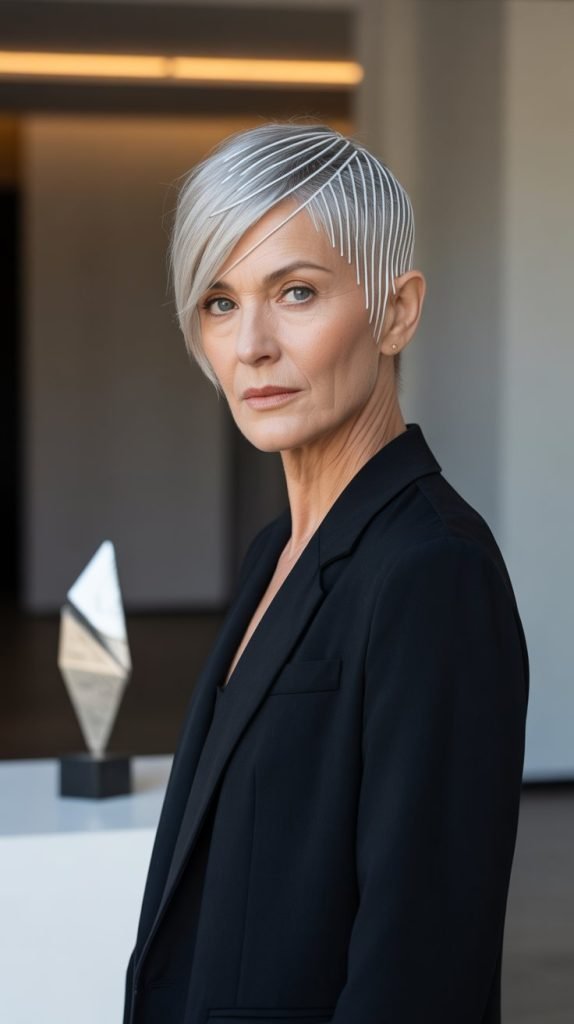 Asymmetrical Pixie with Dramatic Angles