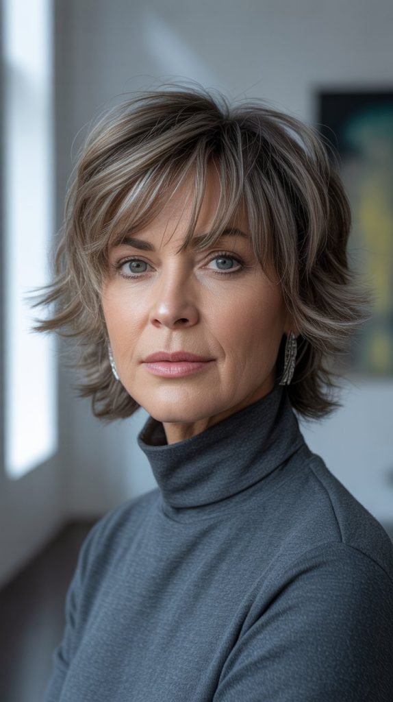 Choppy Textured Bangs