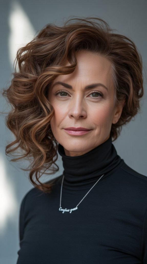 Asymmetrical Layered Curls