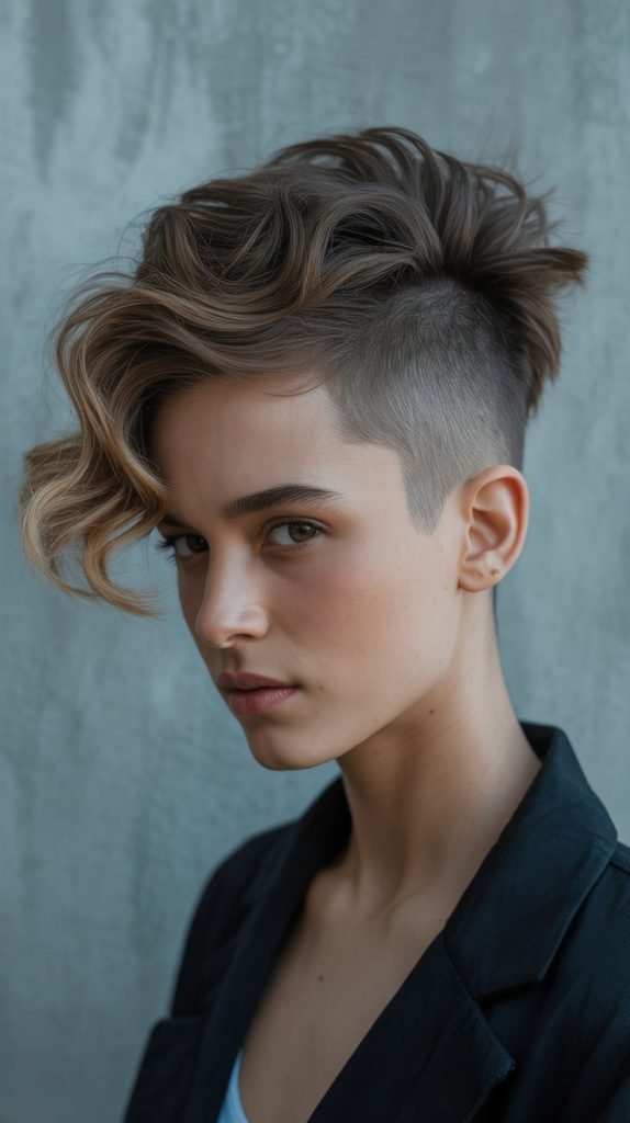 Wavy Pixie Mohawk