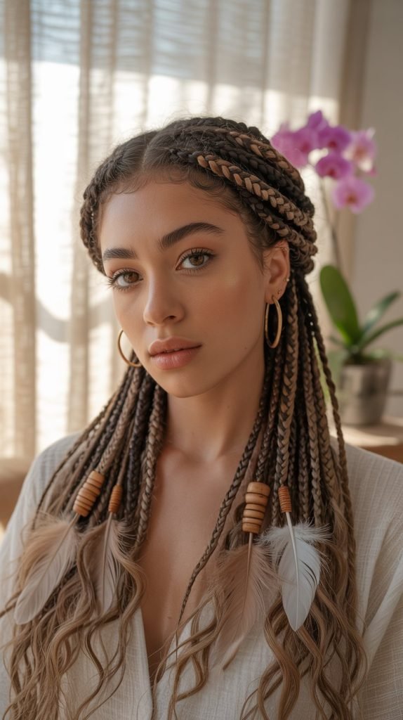 Bohemian Half-Up Creations