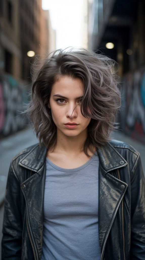 Medium Texturized Layers for Thick Hair