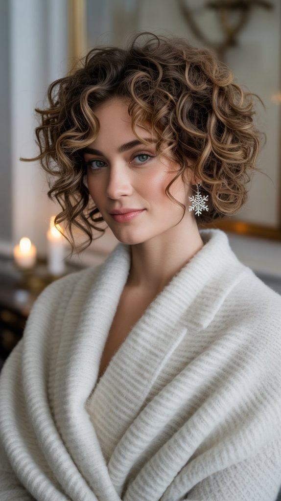 Voluminous Curly Bob