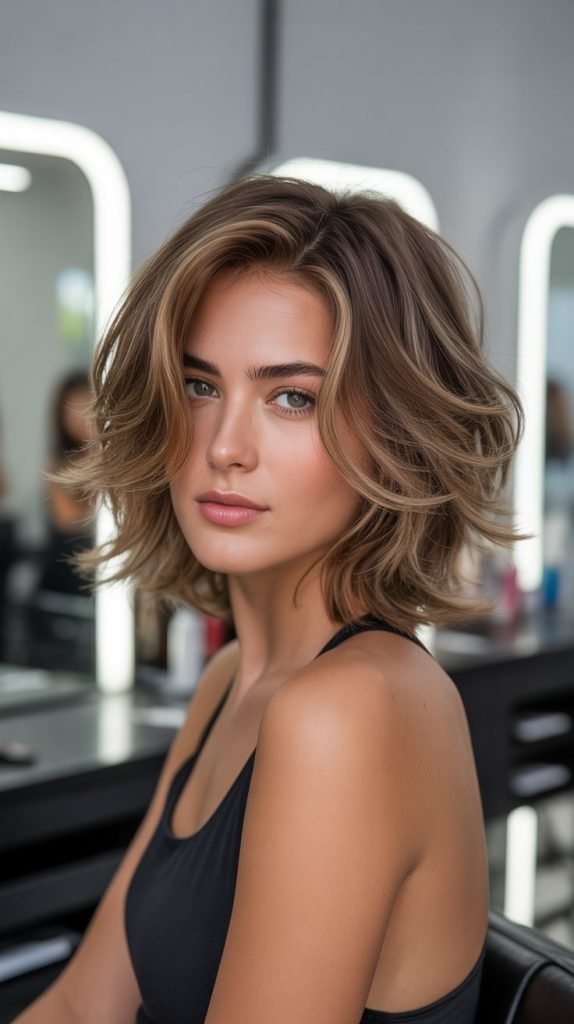 Textured Medium Cut with Highlights