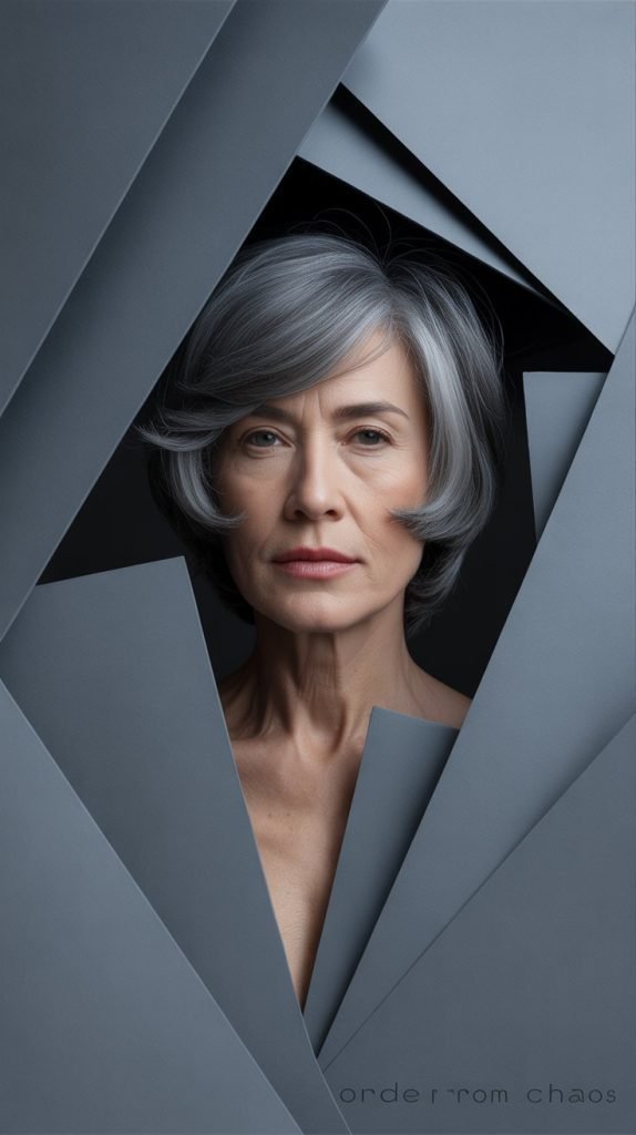 Slate Gray Geometric Layers