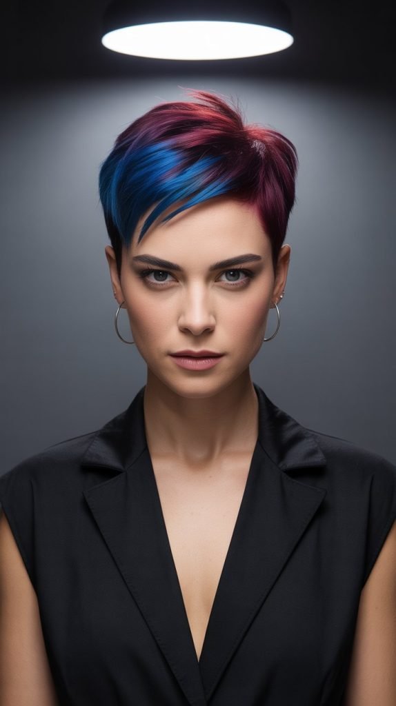 Bold Pixie with Contrast