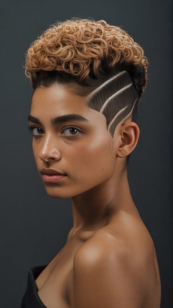 High-Top Curly Fade