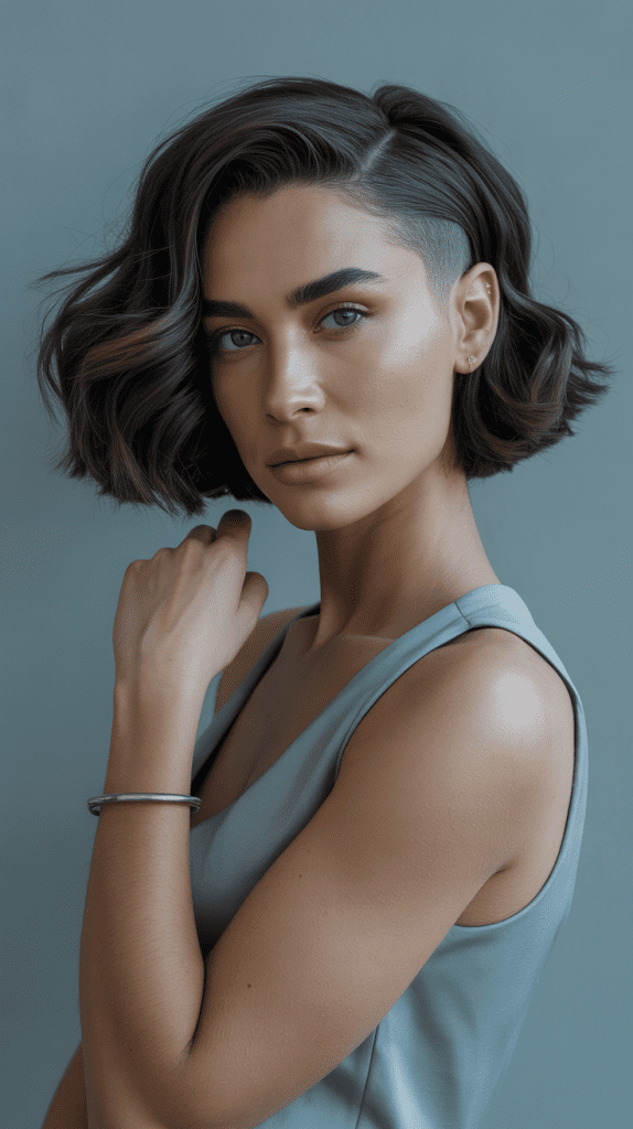 Wavy Bob with Undercut