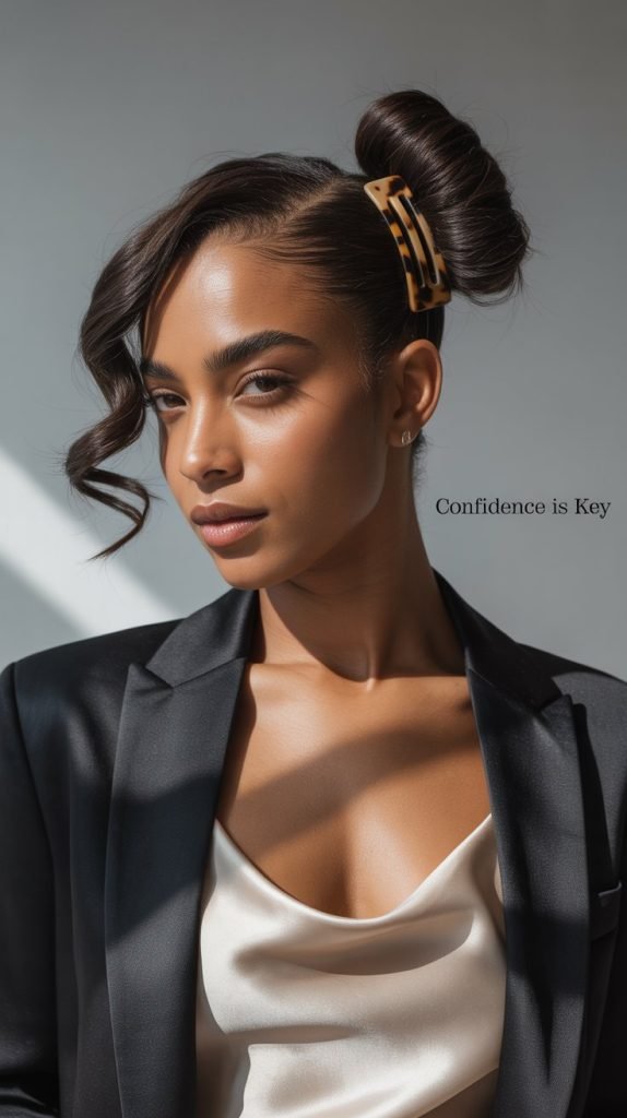 Asymmetrical Side Bun