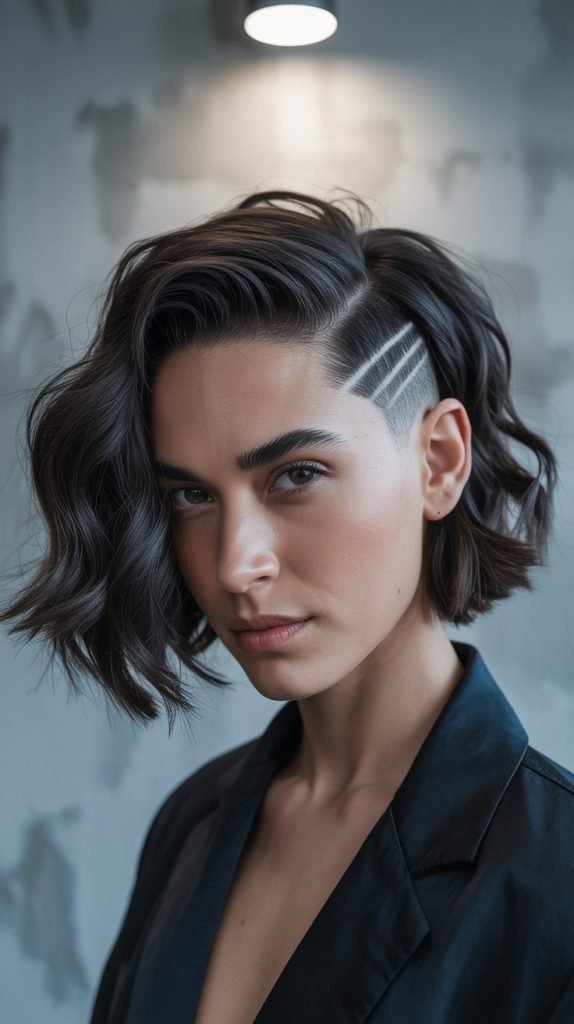 Wavy Undercut Bob