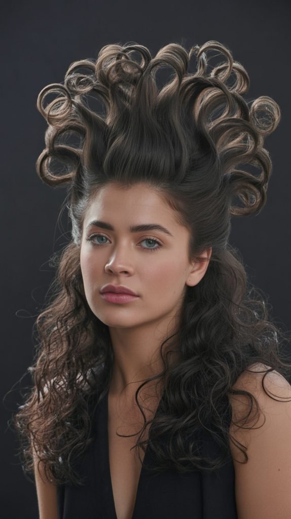 Voluminous Crown with Textured Ends