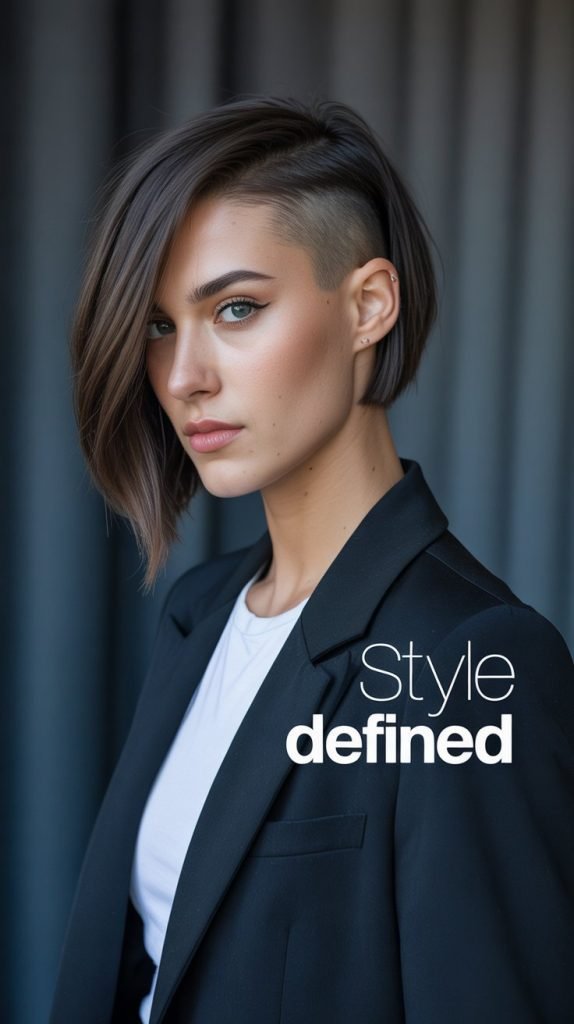 Asymmetrical Bob with Undercut