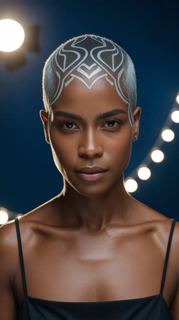  Buzz Cut with Design Elements