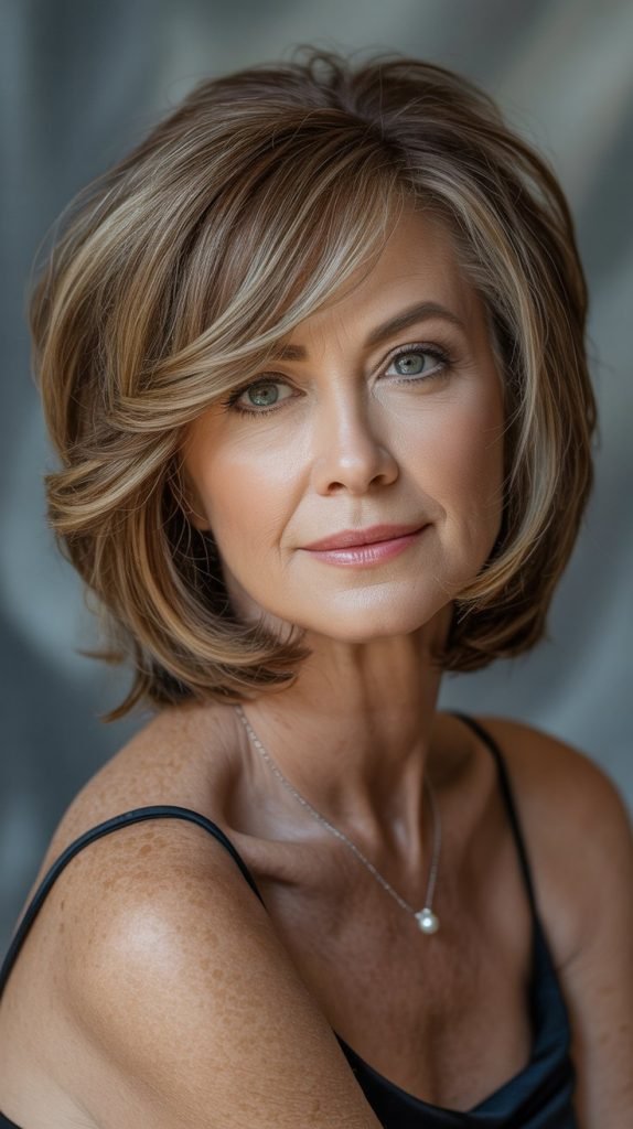 Layered Medium Bob with Highlights