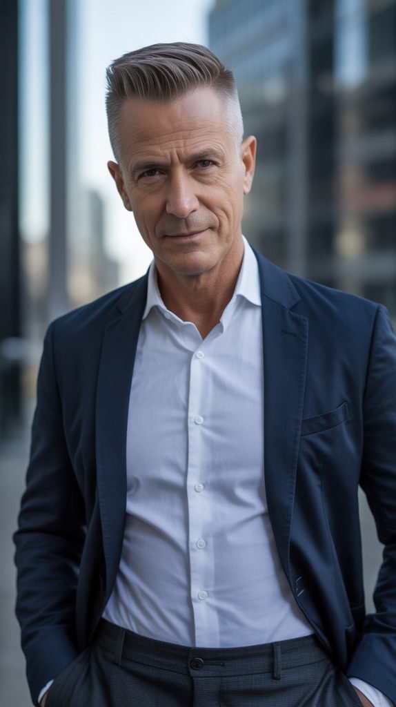  Short Caesar with Fade