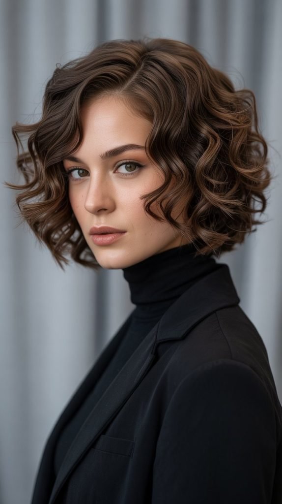 Graduated Curly Bob