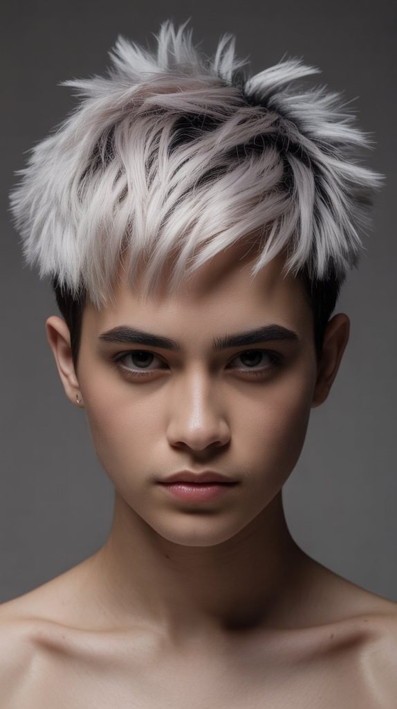  Spiky Textured Crown Pixie