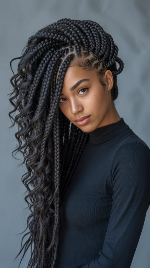 Voluminous Side Part with Extension Integration