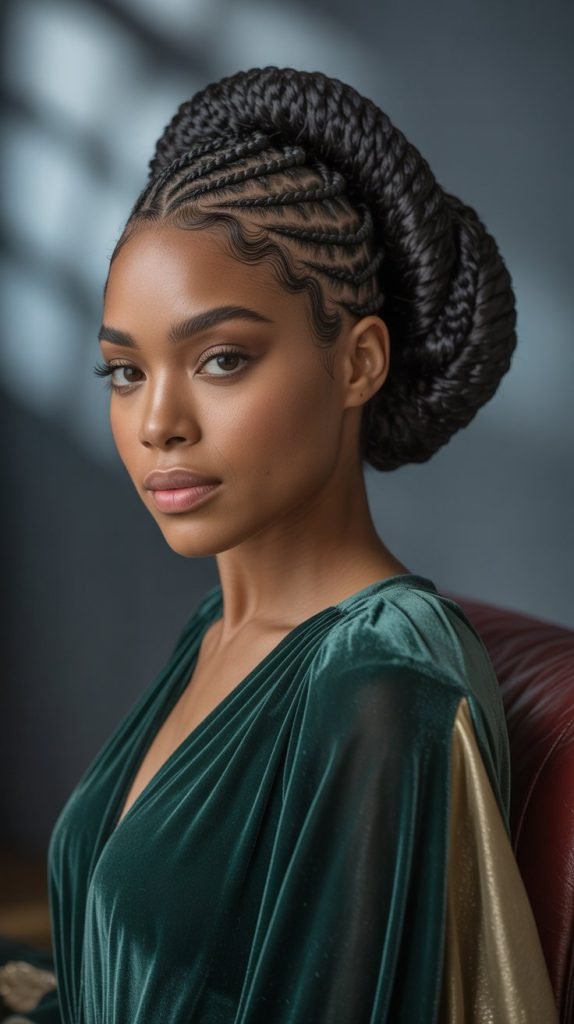 Twisted Low Bun Updo