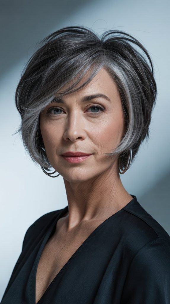 Edgy Bob with Razored Ends