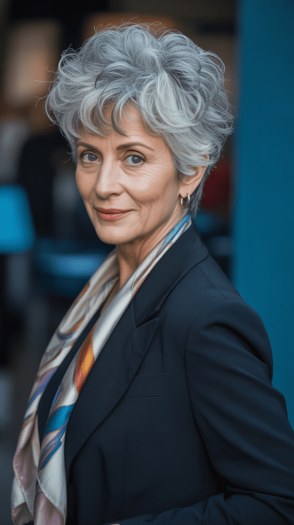 Voluminous Pixie with Textured Top