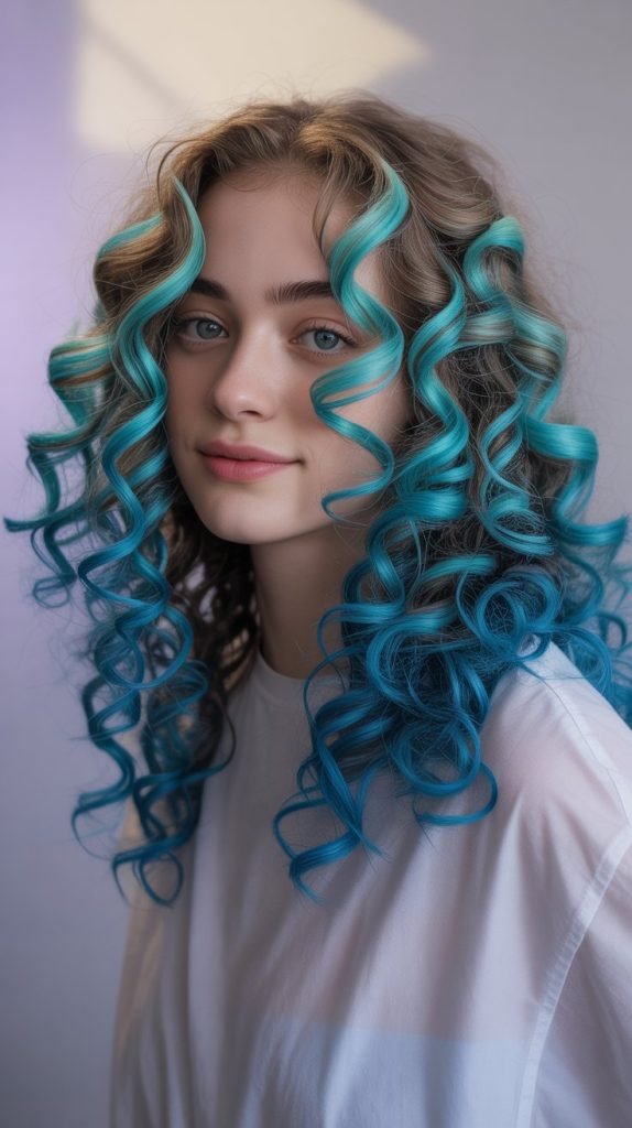 Turquoise Ribbon Highlights