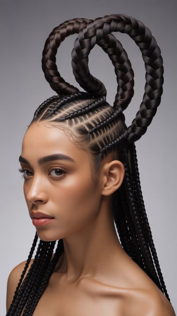  Sculptural Side Part with Artistic Shaping