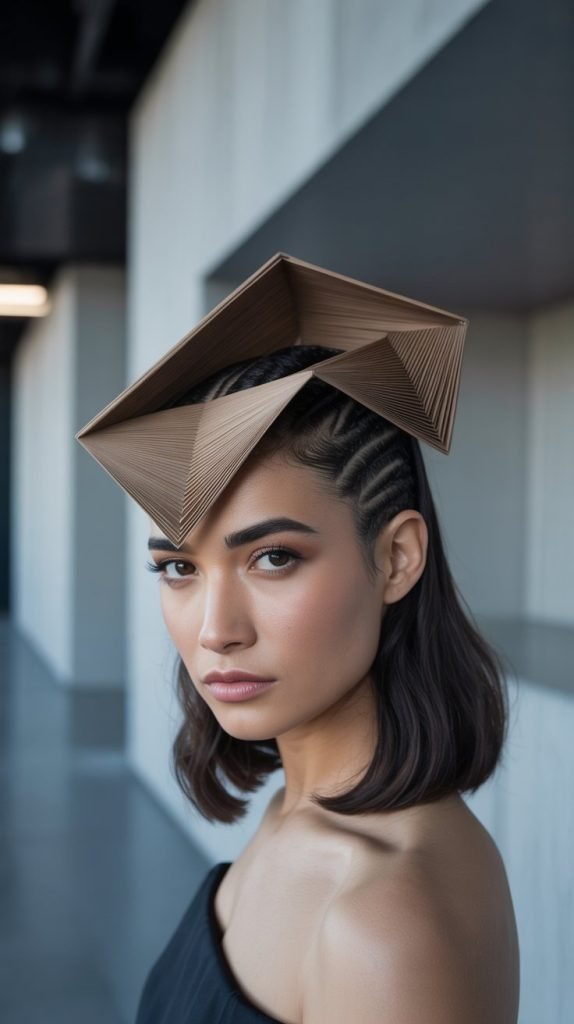 Origami-Inspired Fold Updos