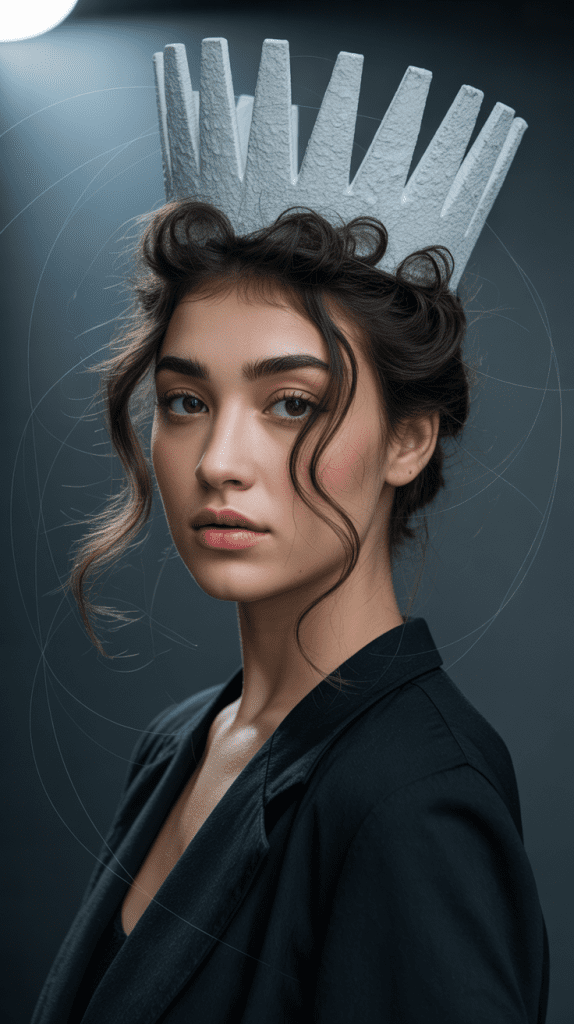 Edgy Crop with Textured Crown