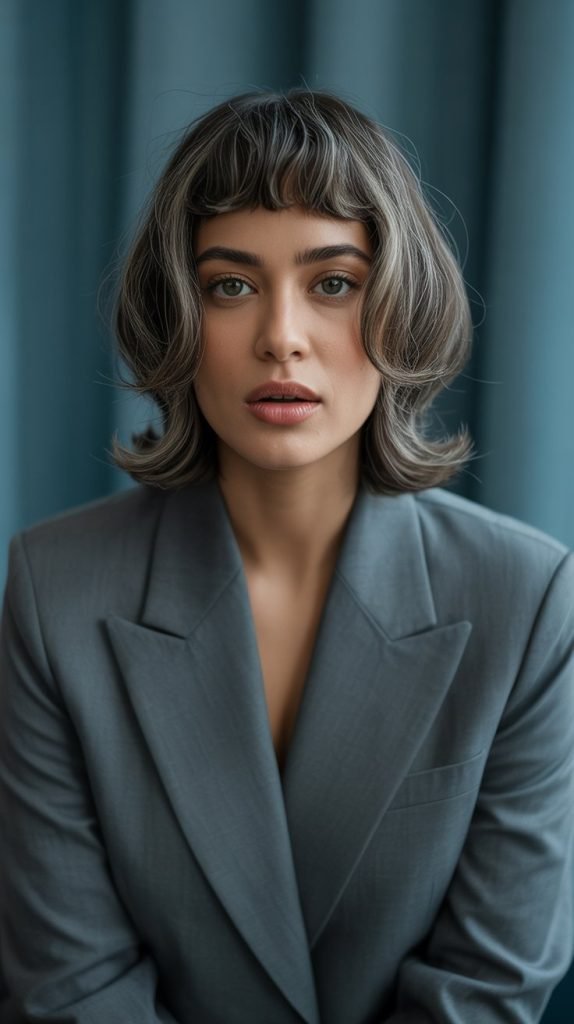 Medium Sculpted Cut for Round Faces