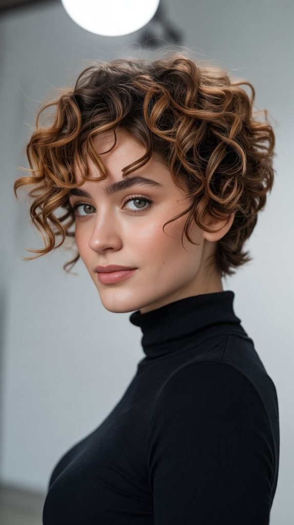 Curly Pixie Cut