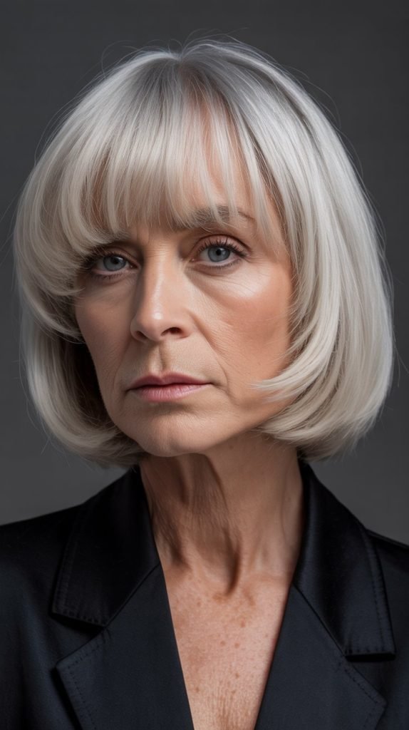 Heavy Fringe with Blunt Bob