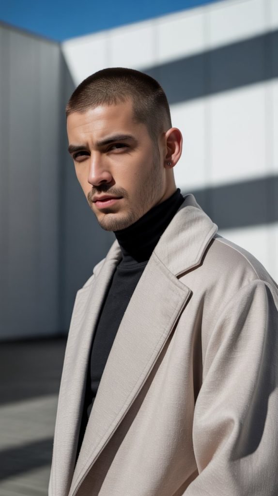 . Buzz Cut with Subtle Fade