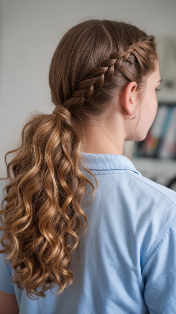 . Rope Braid Ponytail