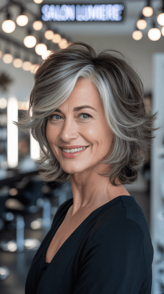 Textured Crop Extended to Medium Length