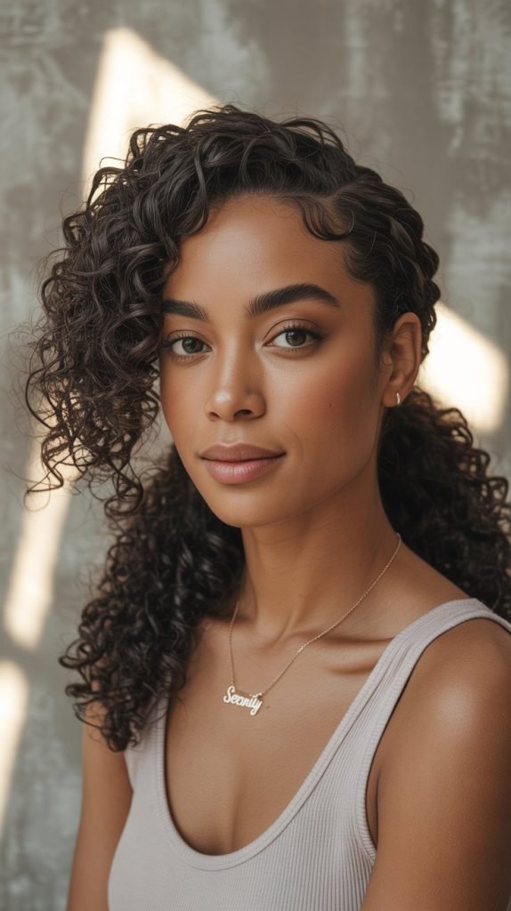 Loose Side Ponytail with Texture Focus